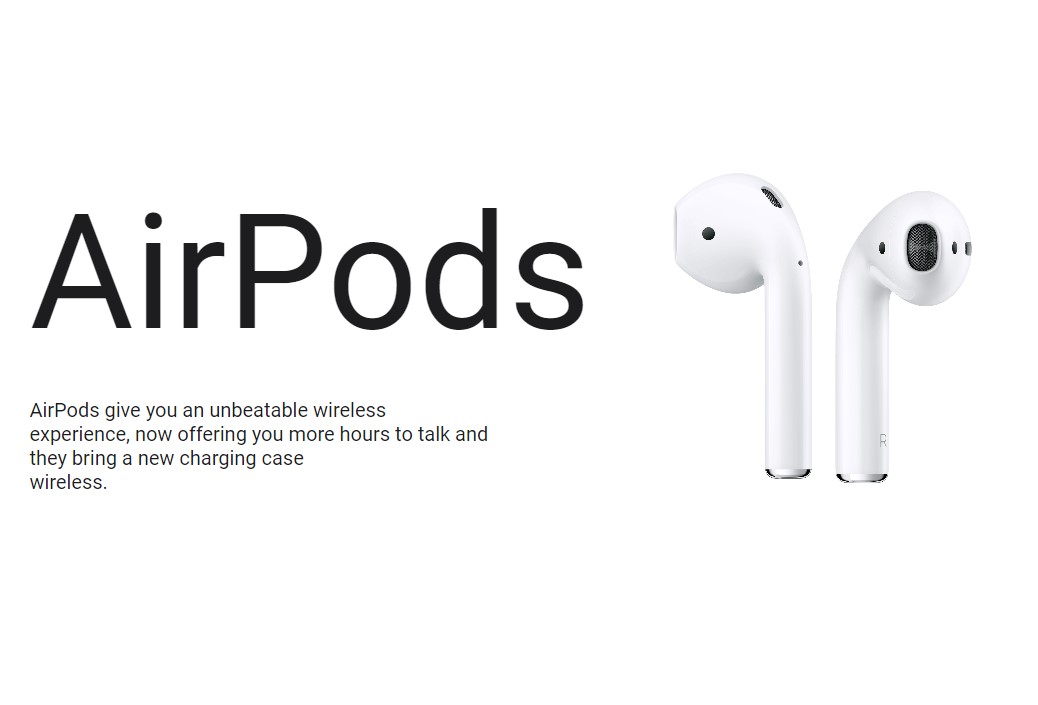 Airpods website